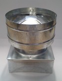 Antivento Lamiera Zincata Base Quadra